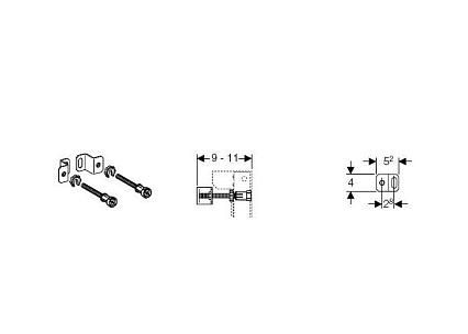 Комплект крепления для инсталляций Geberit Duofix 242.048.00.1