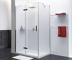 Душевой уголок WasserKRAFT Aller 10H07LBLACK MATT 120x90 см, левый