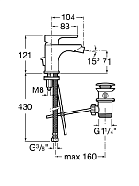 Смеситель для биде Roca L20 5A6A09C0M