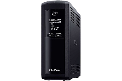 Источник бесперебойного питания Cyberpower Line-Interactive1200VA/720W USB/RS-232/RJ11/45 4 + 4 IEC С13 VP1200EILCD