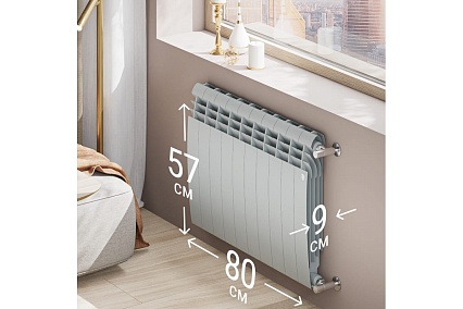 Радиатор Royal Thermo BiLiner 500/Silver Satin - 10 секц. НС-1176315