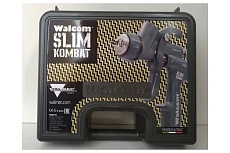 Краскораспылитель Walcom Slim Kombat HVLP верхний пластиковый бачок 0,68 л, сопло 1.5 В комплекте: чемоданчик, регулятор давления воздуха с манометром, ЗИП 813015