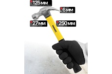 Молоток-гвоздодер WMC TOOLS 350гр WMC-T7012(61011)