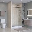 Душевая дверь BelBagno MARINO-2-BF-1-130-C-GM 130x195 прозрачная, оружейная сталь