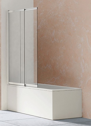 Шторка для ванны Vincea VSB-1E100CL 100x140 хром, прозрачное