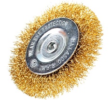 Щетка проволочная плоская 75 мм для дрели Дело Техники 271075