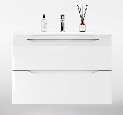 Тумба с раковиной Style Line Марелла Люкс Plus 80 см подвесная