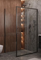 Душевой уголок Cezares MOLVENO-AH-11-160/90-C-GM-IV 160x90 прозрачный, оружейная сталь