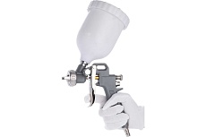 Пневматический краскопульт с верхним бачком Zitrek ZKSG600P 600 мл, пластик 018-1082