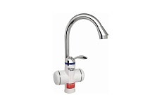 Смеситель для кухни с электронагревом Aquakratos без УЗО, белый, 3 кВт 31DY42