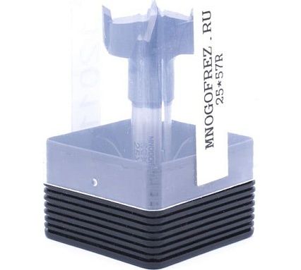 Сверло чашечное четырехзаходное по дереву FT120112R (25х57 мм; хв-к 10 мм; правое вращение) МНОГОФРЕЗ 6601