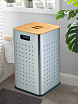 Корзина для белья WeltWasser WW Nansy MT 55L матовая сталь 10000013379