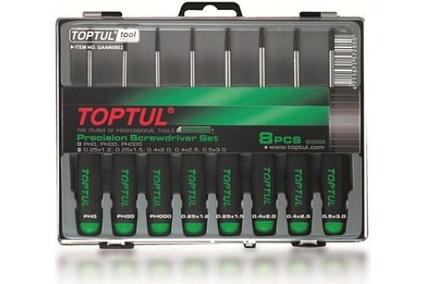 Набор отверток для точных работ Toptul SL, PH 8 шт. GAAW0802