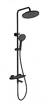 Душевая стойка Wonzon&Woghand Neo WW-B3035-A2-MB термостат, черный матовый