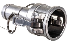Камлок тип С (розетка с хвостовиком; 25 мм-1&quot;; нержавеющая сталь) TITAN LOCK TL100CSS
