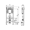 Инсталляция для унитаза TECE Base 2.0 (4в1) с кнопкой смыва