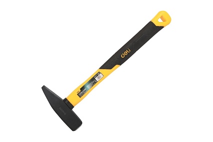 Слесарный молоток Deli 500гр DL442005 (квадратный боек, фиберглассовая рукоять) 98441