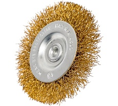 Кордщетка радиальная с хвостовиком Flex 207-206 (63 мм; d6; гофрированная латунированная проволока) Hammer 32446