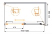 Душевой уголок Cezares LUX-SOFT-W-AH-1-120/100-C-Cr-IV 120x100 прозрачный, хром