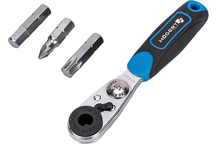 Набор бит с трещоткой Hoegert Technik 1/4 , SL, PH, PZ, HEX, Torx, Torx c отверстием 33 шт. HT1R460