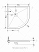 Поддон для душа RGW Stone Tray ST/R-W 90x90 каменный, комплект