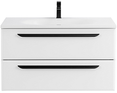 Тумба с раковиной Cezares Eco 90 см Bianco Opaco