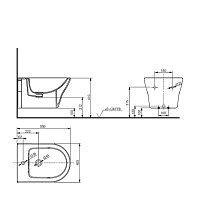 Подвесное биде Toto MH BW10045G1