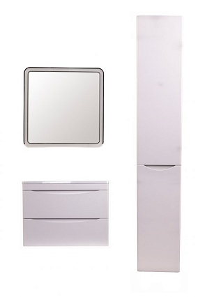 Тумба с раковиной Style Line Бергамо мини Люкс Plus 70 см подвесная