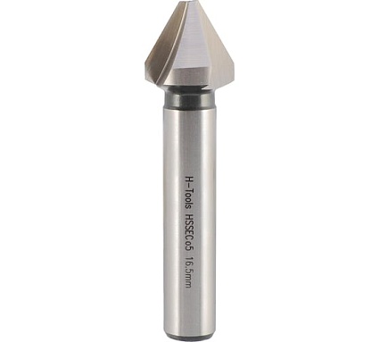 Зенковка H-Tools 60градусов 16.5мм HSSE-Co5 3z DIN334C L-63мм 896165EHT