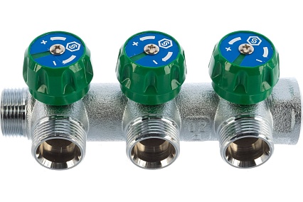 Регулирующий коллектор STOUT 3/4, 3 отвода 3/4ЕК SMB-6850-343403 RG008UJF3RLQ1E