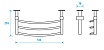 Полка для полотенцесушителя электрического Energy Modus2 EETRMODUS205 50 см хром