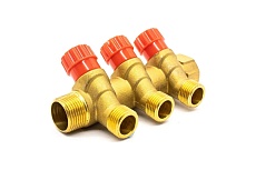 Коллектор с регулирующими вентилями Damento Clima под 45, 3/4&quot;x1/2&quot;, на 3 выхода 016247