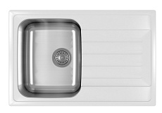 Кухонная мойка Dr.Gans Дуэт 76 см DG, белый 26.120.B0760.401