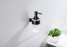 Дозатор для мыла Aquatek Лира AQ4405MB черный матовый