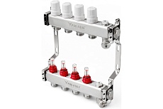 Коллекторный блок с расходомерами PRO AQUA 9 выходов, 530 мм, 1 x 3/4 V500MB.09b