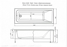 Акриловая ванна Aquanet Bright 180x80 00232987