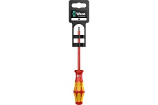 Шлицевая отвёртка WERA 160 i SL VDE SB SL 5,5x1x125 мм, на подвесе WE-100004