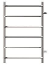 Полотенцесушитель водяной Point PN08558 П6 50x80, боковое подключение, хром