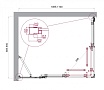 Душевой уголок BelBagno LUCE-AH-21-110/90-P-Cr 110x90 рифленый, хром