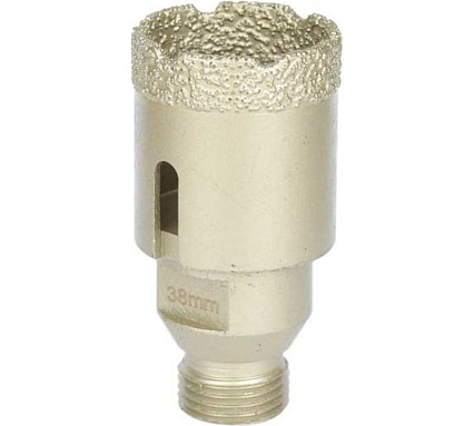 Коронка алмазная, вакуумное спекание (38х40 мм; 1/2"; М14) TECH-NICK TUK 136.600.6677