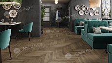 Ламинат Alpine Floor Herringbone 12 Pro Дуб Анжу 606x101x12 мм, LF106-11B