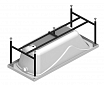 Акриловая ванна Ваннеса Сильвия 168х70 с г/м Актив хром