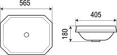 Раковина WeltWasser DEILBACH 6046 56.5 см, 10000003891 белый глянец