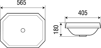 Раковина WeltWasser DEILBACH 6046 56.5 см, 10000003891 белый глянец