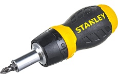 Реверсивная отвертка Stubby Multibit Stanley 0-66-358