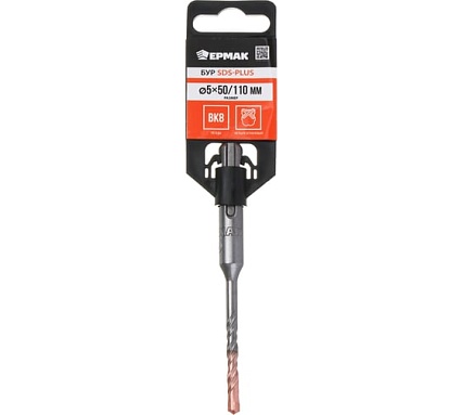 Бур 4-х гранный Ермак SDS-plus 5x50/110мм 654-168