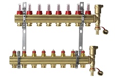 Комплект коллекторов Danfoss FHF-8F set 8 контуров 088U0728