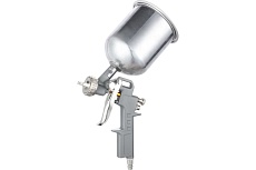Пневматический краскопульт Zitrek ZKSG1U с верхним бачком, 1000 мл, металл 018-1080