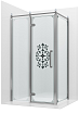 Душевой уголок Ambassador Royal 120x90 18015111-L прозрачный с рисунком, хром