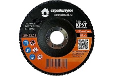 Круг лепестковый 125 мм, Р40, оранжевый Стройштуки УТ-00037719